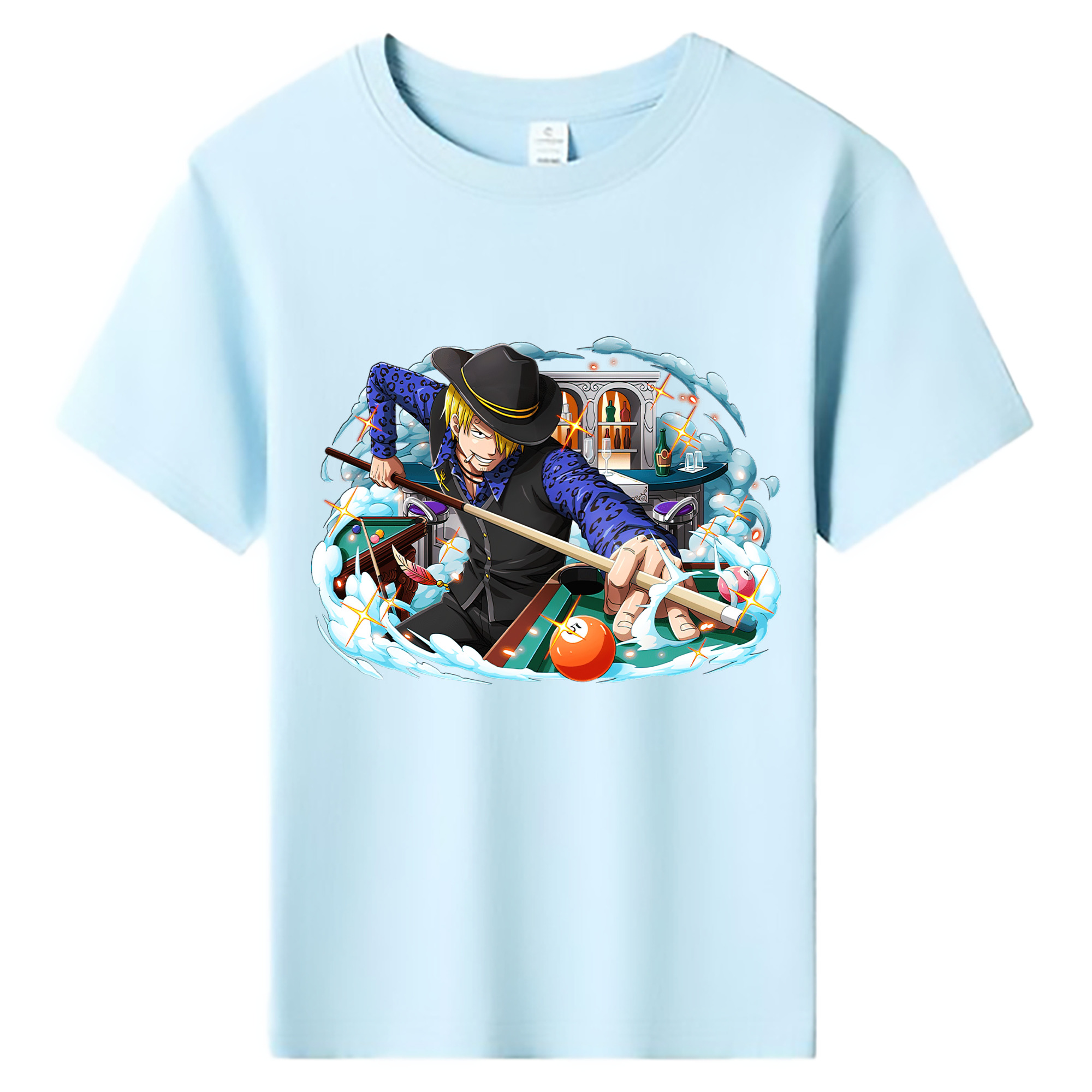 （画像用） ワンピース サンジ ONE PIECE Sanji 綿100％キッズTシャツ（フロントプリント）